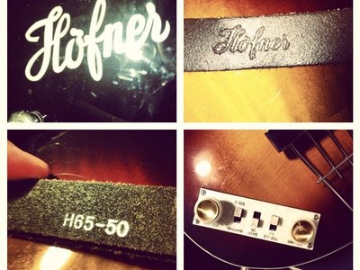 Authentic HÃ¶fner bass & HÃ¶fner strap.