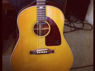 The Epiphone Texan replica inspired by the guitar of the same name & model used during "Yesterday."