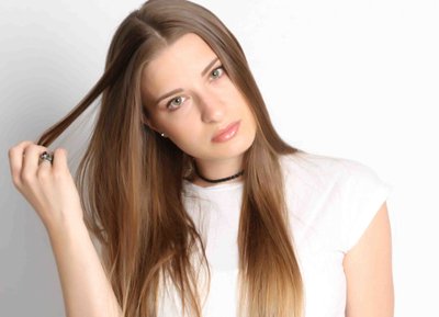 modelling assignment Cassandra B. and front cover for single "Believe"