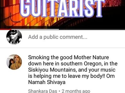 REALLY cool comment I received on YouTube on my instrumental song i wrote