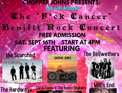 F*ck cancer benefit show exclusive flyer
