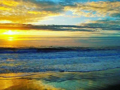 Beach sunset.