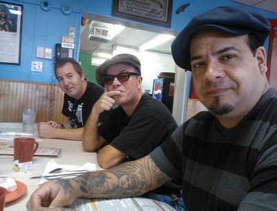 2013 line-up: Chris Smith - guitar, Mike Fernandez, Charlie Fernandez ABQ NM photo by Mary Fernandez