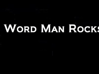 Word Man Rocks photo