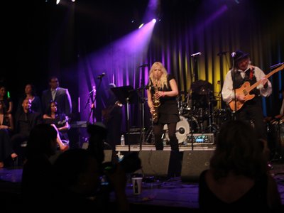 Performing at The El Rey Theater with Robert Slap during Grammy Week