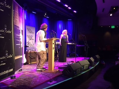 Accepting Award at Indie Music Channel Awards 2016