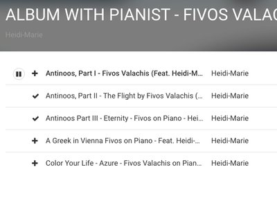 Collaborations with Pianist - Fivos Valachis