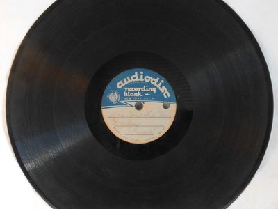 78 rpm "homemade" record (1940s)