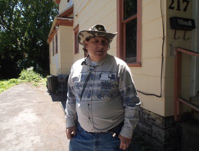Me outside my home