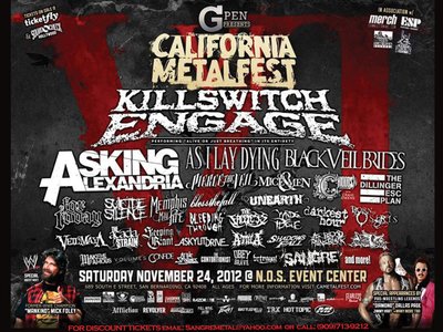 California Metal Fest 2012 promo flyer