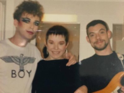 Jungr and Parker with Julian Clary.