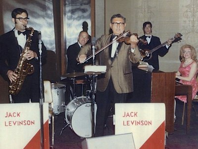 Jack Levinson Orchestra, Ken Levinson (sax), Michael Heimlich (bass), Thelma Fletcher (piano) 1960s 
