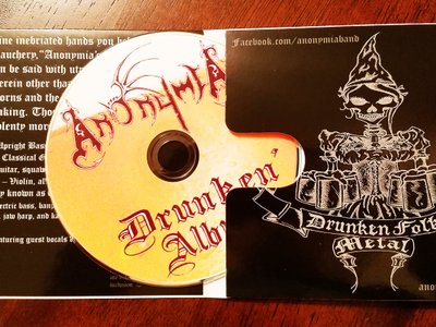 Physical copies of our Drunken Album available for the cost of a pint ($5)!