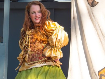 Lady Margaret - showing off her 'farthingale'.