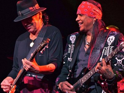Carlos Santana and Micki Free 