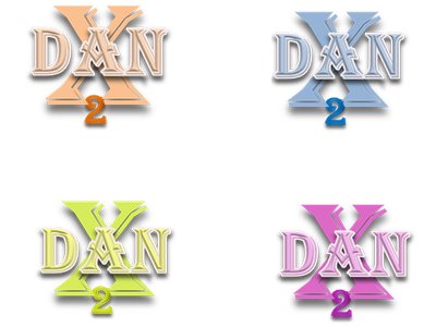 Dan X2 Multicolor logos 3