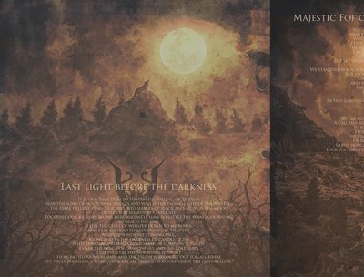 NorthWind Wolves - Dark...Cold...Grim... (album Booklet , Last Light and Majestic Fog lyrics)