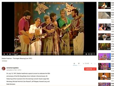 Debbie Friedman, Kol Sasson, Cantor Jeff Klepper in Concert 1991 OSRUI "When Three Stars Came Out" 