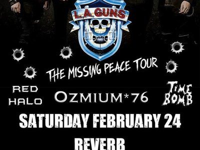 Tickets are available for our show with L. A. Guns! Contact us for yours! Hope to see you there.