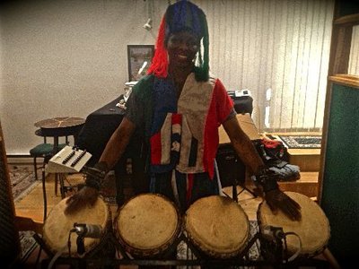 Master of The Bugaraboo Drums Nfamara Badjie now part of my Sonic Soul Band. Nfamara is awesome !