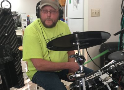 Daryn Geiger Tracking digital drums during recent recording sessions