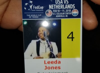 I'm ecstatic to sing the National Anthem for the World Cup of Tennis tomorrow morning!