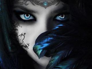Mystery girl in blue