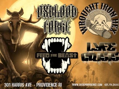 Flyer for 2/18/18 show at Dusk in Providence, RI. 