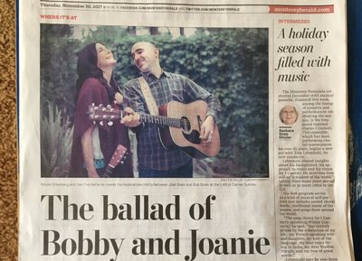 Thank you to Beth Peerless of the Monterey Herald!