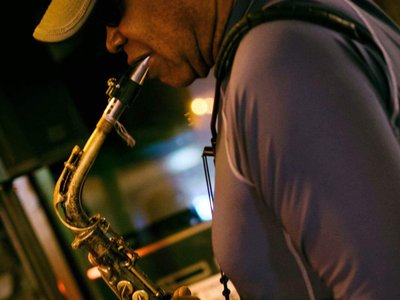 Joeâ€™s sax, extra hot this evening at the Millennium Music Conference.  Photo: JSZ Photography