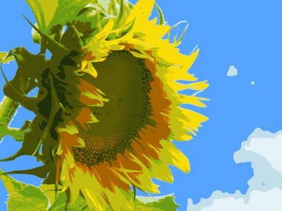 Sunflower art by Jordan