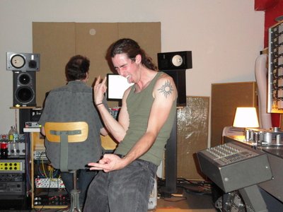 Studio time ... Look at the old 24 track tape recorder