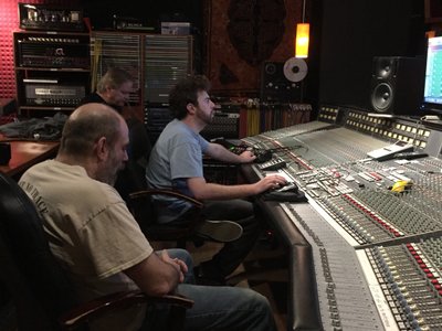 At Fenix Studios working with engineer Pete Grancio