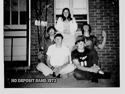 No Deposit Band - Band Picture in front of Jake's Barber Shop in 1972