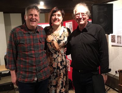The Folk Treble: Mike Weaver, Daria Kulesh and Colin Pitts at The Old Baptist Chapel, Tewkesbury