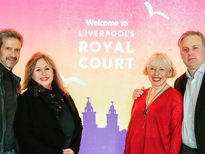 Liver Birds - The Writers, left to right, Mike Lindup, Linda McDermott, Barb Jungr, George Seaton