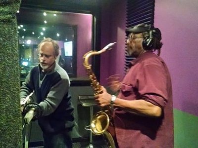 Pi Neal and Al Kirk recording at Pinnacle