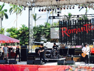 Sound check at Magic City Casino in Miami Florida