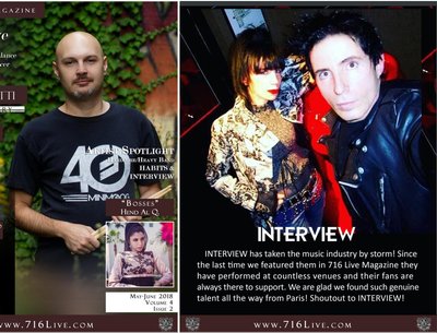 INTERVIEW in the new 716 Live Magazine . Thank you ðŸ’– for your article. INTERVIEW love it.