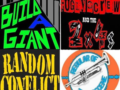 All ages show!6-15-18 Build A Giant, Fugly Screw & the 2x4s, Random Conflict, Regular of the Obscene