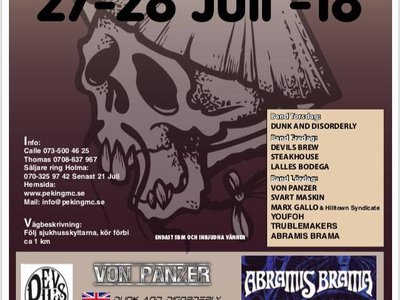 VON PANZER on stage at 14.45 Saturday 28th of July.