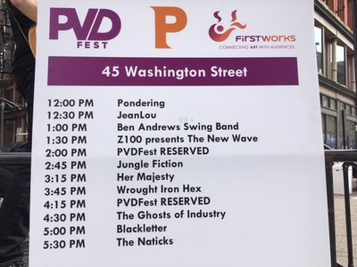 PVDfest 6/10/18  Roster 