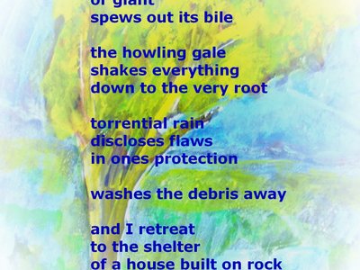 Some Frenzied God - poem & image by Malcolm Evison