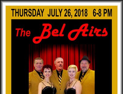 The Bel Airs in Concert July 26, 2018 at Kimball Library, Atkinson, NH