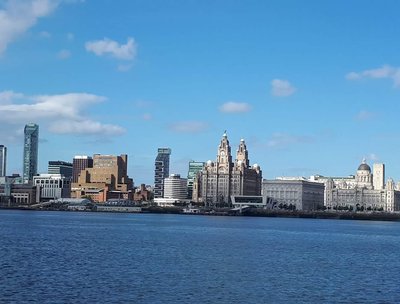 Liverpool waterfront from the ferry