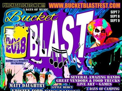 We're playing Bucket Blast Fest September 8th!