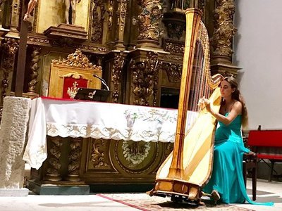 Solo recital in the Parroquia de San Sebastian, Cercedilla, Madrid, Spain