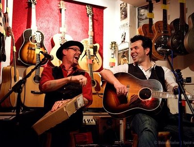 With Markus Rill, Berlin Guitars 2014