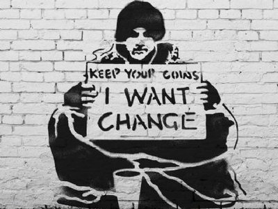 Banksy, I Want Change