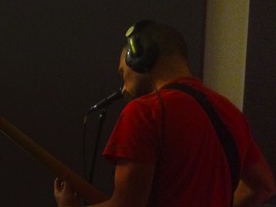 boo playing the bass